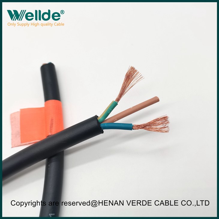 3core 2.5mm Flexible Rubber Cable